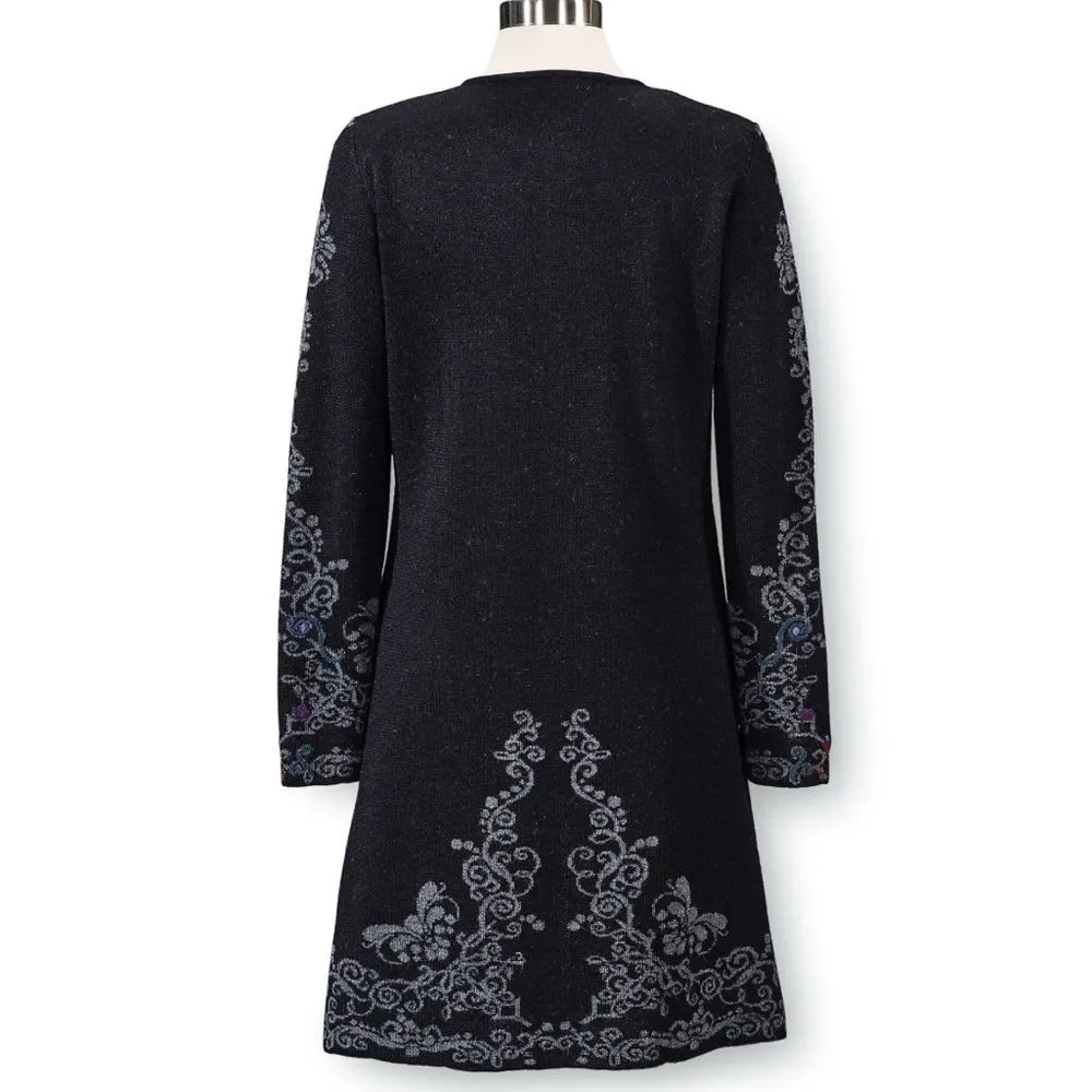 North Style Peruvian Alpaca Long Cardigan Size Large - Picture 2 of 13